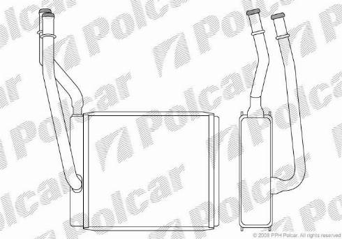 Polcar 3201N8-1 - Топлообменник, отопление на вътрешното пространство vvparts.bg