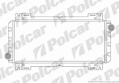 Polcar 320808-1 - Радиатор, охлаждане на двигателя vvparts.bg