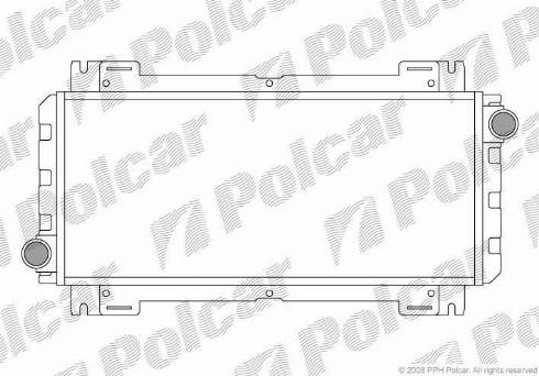 Polcar 320808A1 - Радиатор, охлаждане на двигателя vvparts.bg