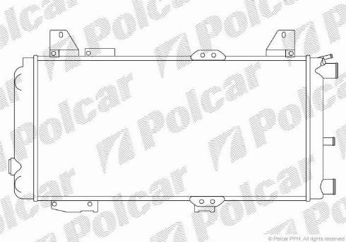 Polcar 320308A4 - Радиатор, охлаждане на двигателя vvparts.bg