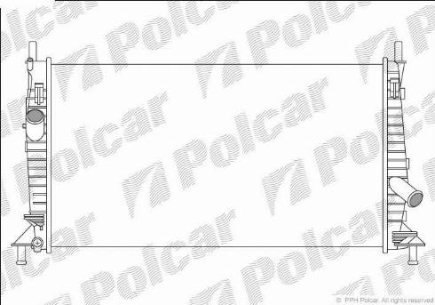 Polcar 3202081K - Радиатор, охлаждане на двигателя vvparts.bg