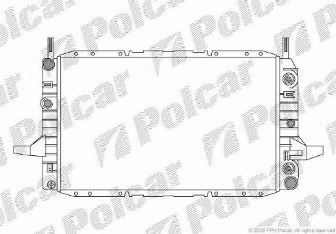 Polcar 3215085X - Радиатор, охлаждане на двигателя vvparts.bg