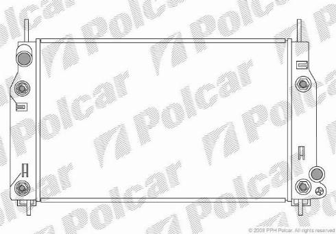 Polcar 321608-5 - Радиатор, охлаждане на двигателя vvparts.bg