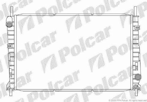 Polcar 3216081X - Радиатор, охлаждане на двигателя vvparts.bg