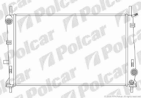 Polcar 321608-2 - Радиатор, охлаждане на двигателя vvparts.bg