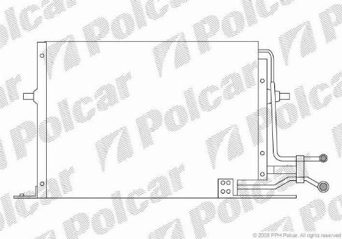 Polcar 3216K8B1 - Кондензатор, климатизация vvparts.bg