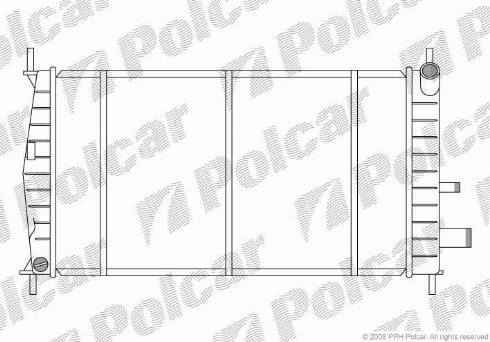 Polcar 321008-4 - Радиатор, охлаждане на двигателя vvparts.bg