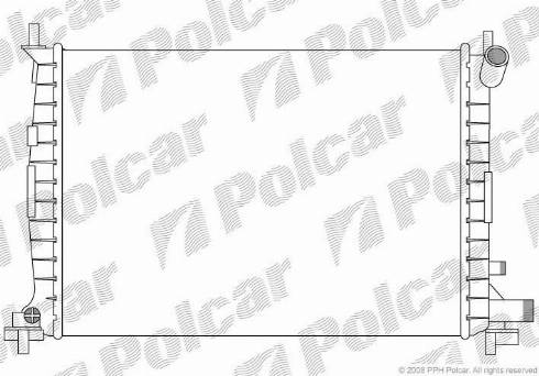 Polcar 3210085X - Радиатор, охлаждане на двигателя vvparts.bg