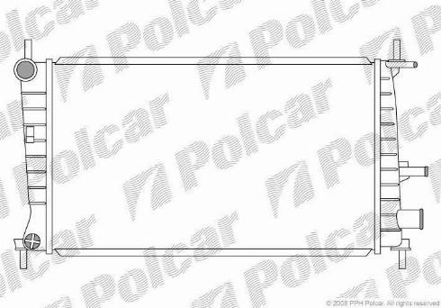 Polcar 3210086X - Радиатор, охлаждане на двигателя vvparts.bg