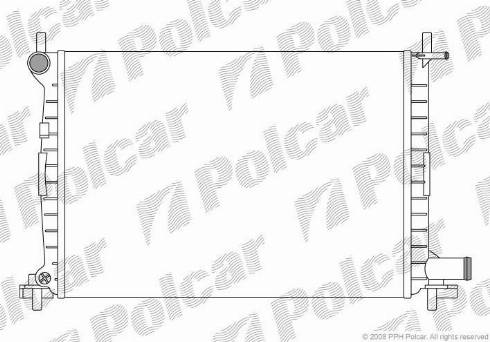 Polcar 3210082X - Радиатор, охлаждане на двигателя vvparts.bg