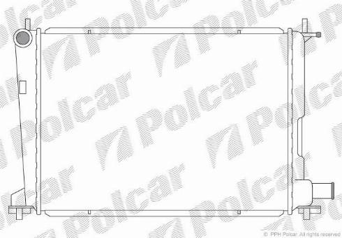 Polcar 321008-2 - Радиатор, охлаждане на двигателя vvparts.bg