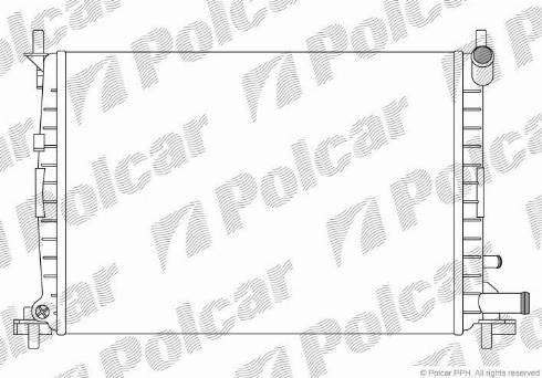 Polcar 321008A5 - Радиатор, охлаждане на двигателя vvparts.bg