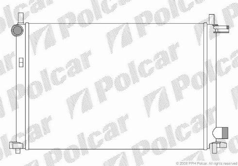 Polcar 321008A3 - Радиатор, охлаждане на двигателя vvparts.bg