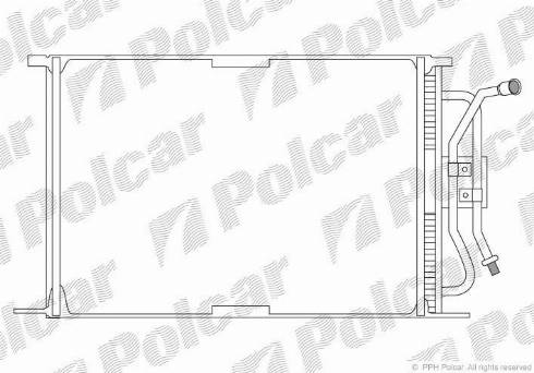 Polcar 3210K8A1 - Кондензатор, климатизация vvparts.bg