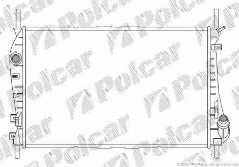 Polcar 321808-4 - Радиатор, охлаждане на двигателя vvparts.bg