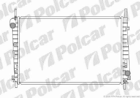 Polcar 321808-1 - Радиатор, охлаждане на двигателя vvparts.bg