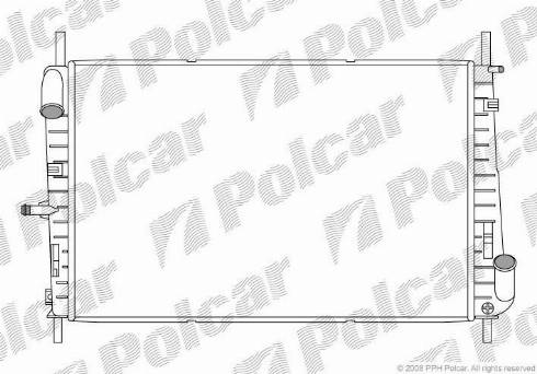 Polcar 321808-3 - Радиатор, охлаждане на двигателя vvparts.bg