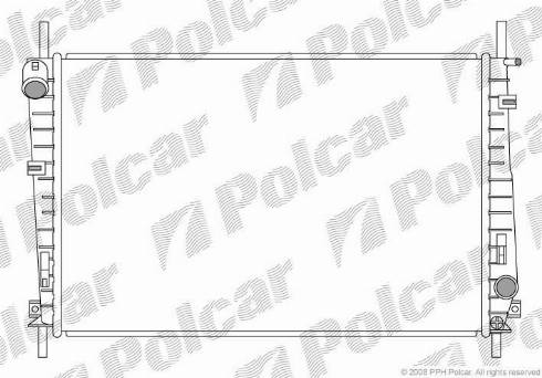 Polcar 321808-2 - Радиатор, охлаждане на двигателя vvparts.bg