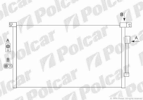 Polcar 3218K81X - Кондензатор, климатизация vvparts.bg