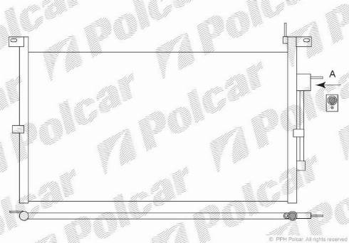 Polcar 3218K8C1 - Кондензатор, климатизация vvparts.bg