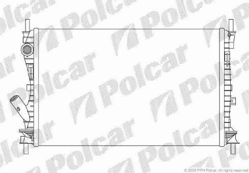 Polcar 3212085X - Радиатор, охлаждане на двигателя vvparts.bg