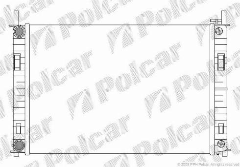 Polcar 3212081X - Радиатор, охлаждане на двигателя vvparts.bg