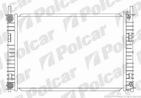 Polcar 321208-1 - Радиатор, охлаждане на двигателя vvparts.bg