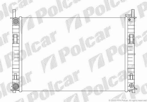 Polcar 3212083X - Радиатор, охлаждане на двигателя vvparts.bg