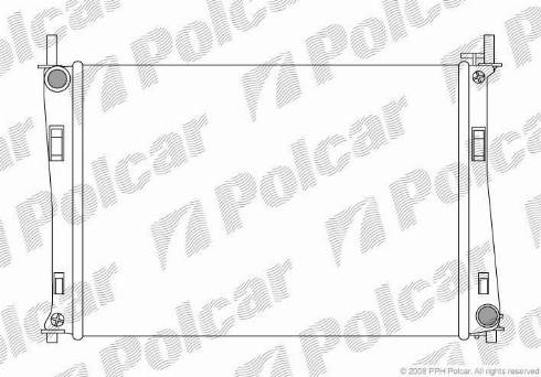 Polcar 3212082X - Радиатор, охлаждане на двигателя vvparts.bg