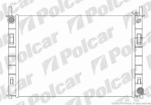 Polcar 321208-2 - Радиатор, охлаждане на двигателя vvparts.bg