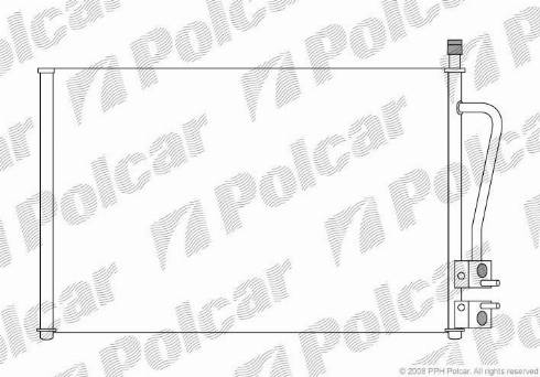 Polcar 3212K81X - Кондензатор, климатизация vvparts.bg