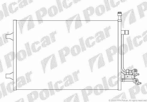 Polcar 3212K82X - Кондензатор, климатизация vvparts.bg