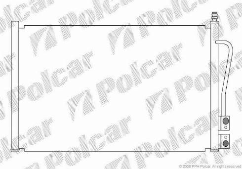 Polcar 3212K8C1 - Кондензатор, климатизация vvparts.bg