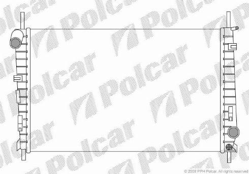 Polcar 3217083X - Радиатор, охлаждане на двигателя vvparts.bg