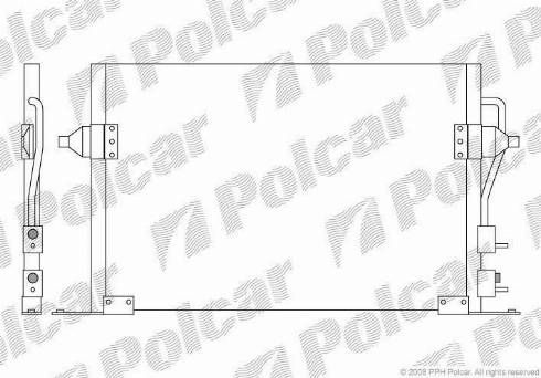 Polcar 3217K81X - Кондензатор, климатизация vvparts.bg