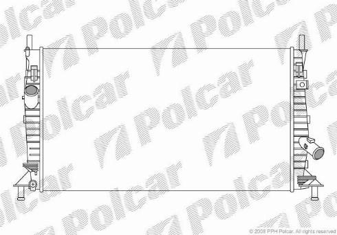 Polcar 3235084X - Радиатор, охлаждане на двигателя vvparts.bg