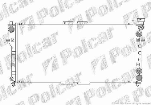 Polcar 322508-2 - Радиатор, охлаждане на двигателя vvparts.bg