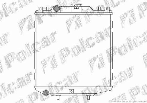 Polcar 290108A1 - Радиатор, охлаждане на двигателя vvparts.bg