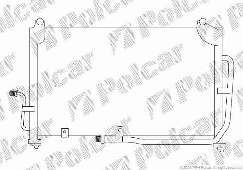 Polcar 2902K8C1 - Кондензатор, климатизация vvparts.bg