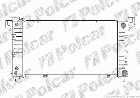 Polcar 2401082K - Радиатор, охлаждане на двигателя vvparts.bg