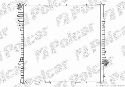 Polcar 2050084X - Радиатор, охлаждане на двигателя vvparts.bg