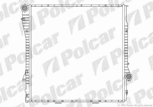 Polcar 205008-4 - Радиатор, охлаждане на двигателя vvparts.bg