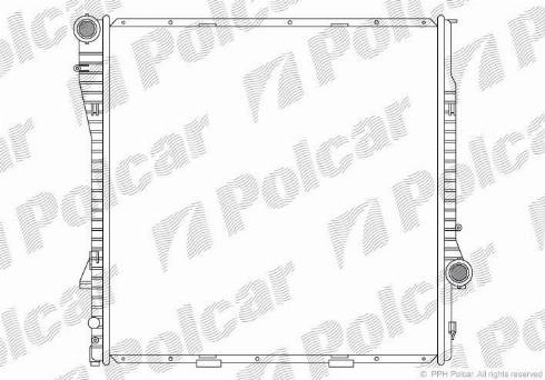 Polcar 2050081X - Радиатор, охлаждане на двигателя vvparts.bg