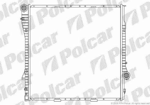 Polcar 2050083X - Радиатор, охлаждане на двигателя vvparts.bg