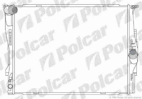 Polcar 200108-5 - Радиатор, охлаждане на двигателя vvparts.bg