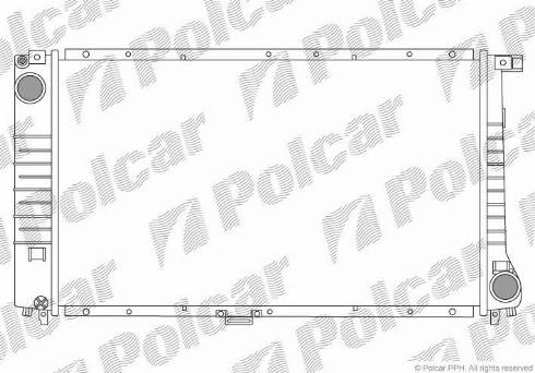 Polcar 2015083X - Радиатор, охлаждане на двигателя vvparts.bg