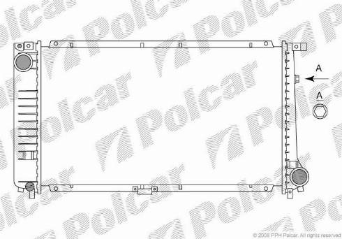 Polcar 201508-3 - Радиатор, охлаждане на двигателя vvparts.bg