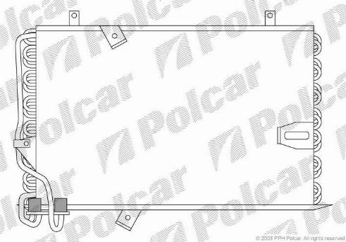 Polcar 2015K8A3 - Кондензатор, климатизация vvparts.bg