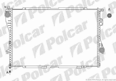 Polcar 2016084X - Радиатор, охлаждане на двигателя vvparts.bg