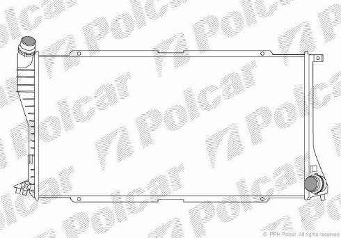 Polcar 2016085X - Радиатор, охлаждане на двигателя vvparts.bg